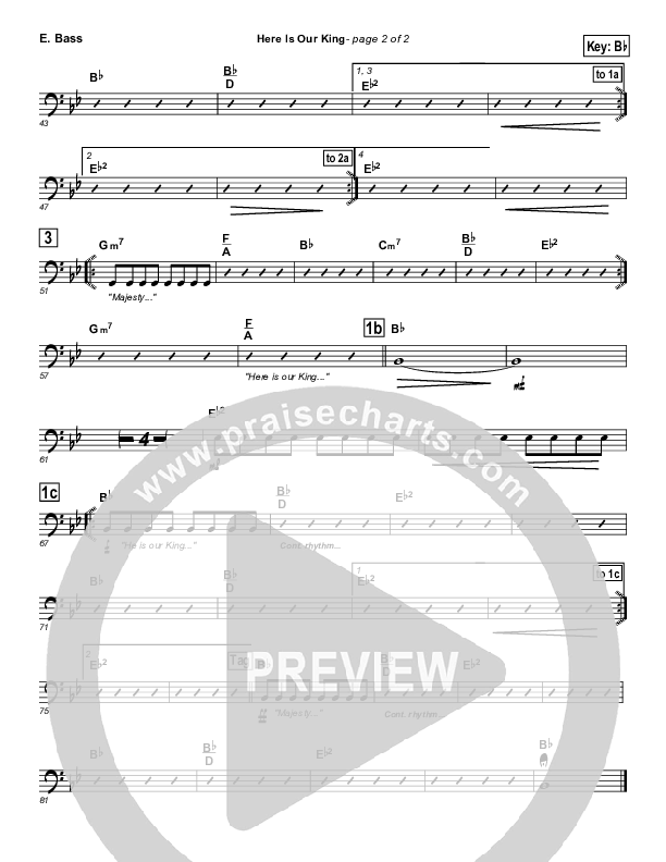 Here Is Our King Bass Guitar (David Crowder / Passion)