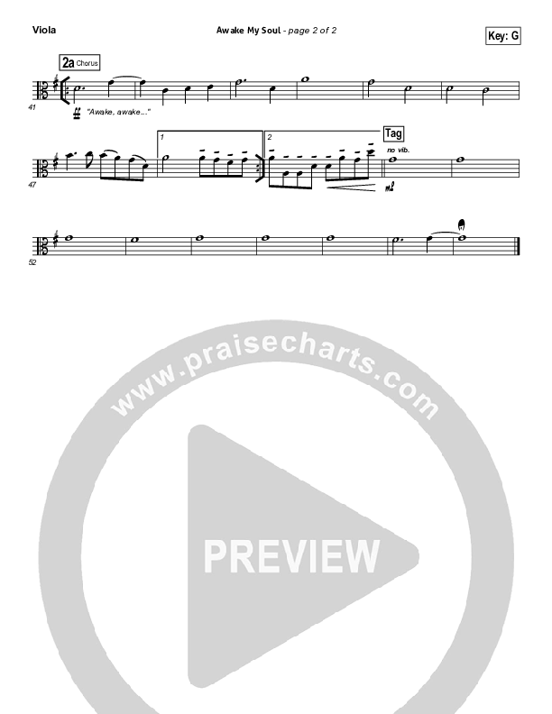 Awake My Soul Viola (Chris Tomlin)