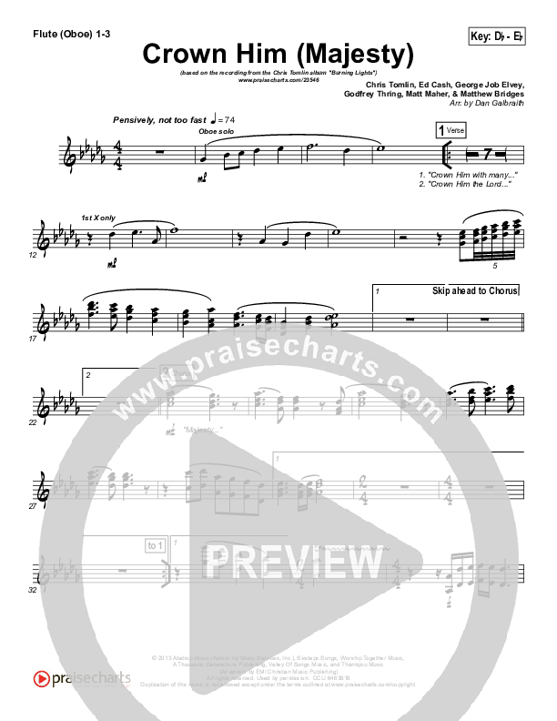 Crown Him (Majesty) Wind Pack (Chris Tomlin)