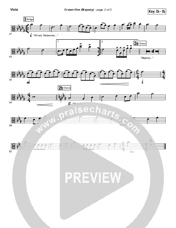 Crown Him (Majesty) Viola (Chris Tomlin)