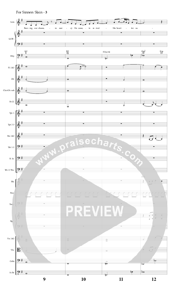 For Sinners Slain Conductor's Score (Red Tie Music)