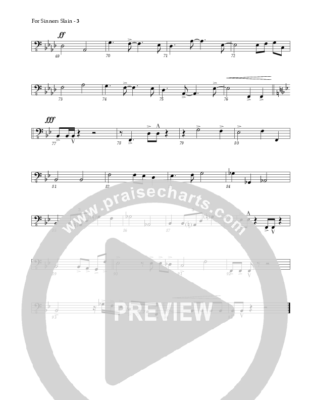 For Sinners Slain Double Bass (Red Tie Music)