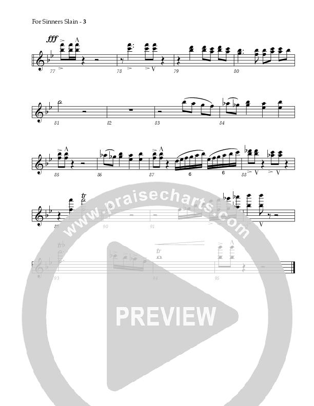 For Sinners Slain Flute 1/2 (Red Tie Music)