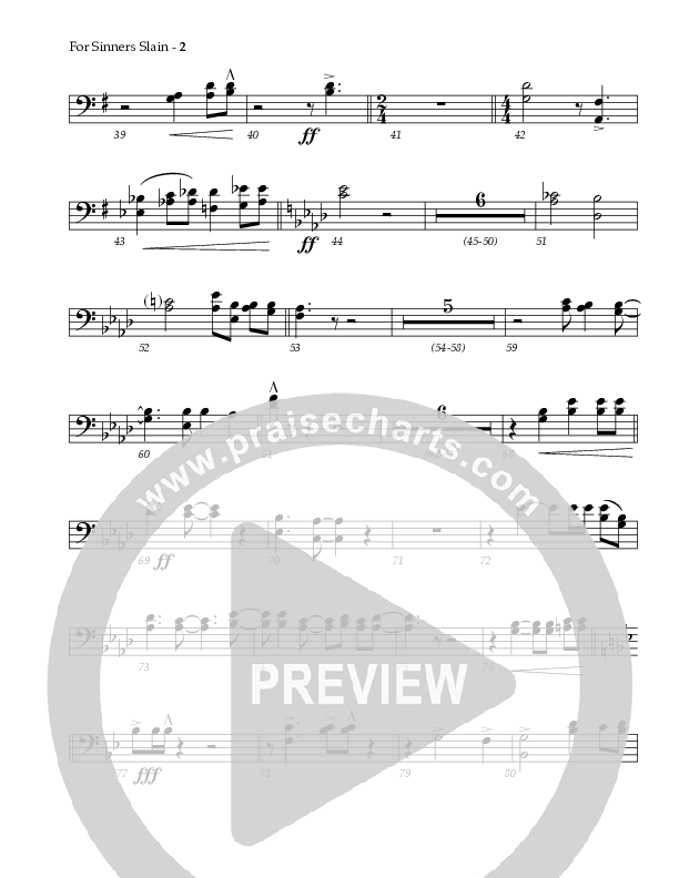 For Sinners Slain Trombone 1/2 (Red Tie Music)