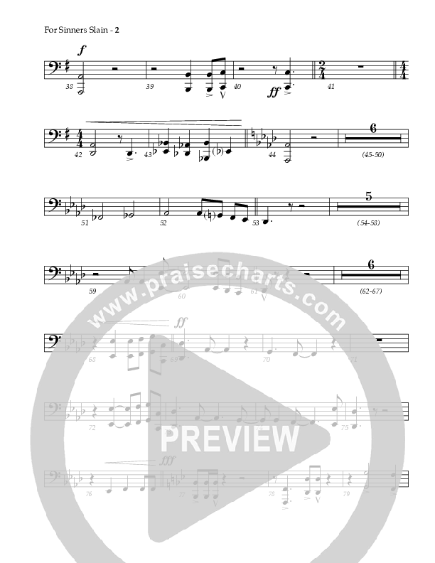 For Sinners Slain Trombone 3/Tuba (Red Tie Music)