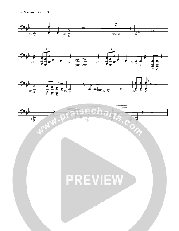 For Sinners Slain Trombone 3/Tuba (Red Tie Music)