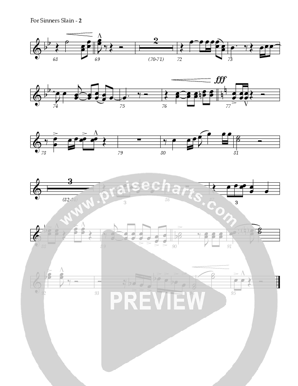 For Sinners Slain Trumpet 2/3 (Red Tie Music)