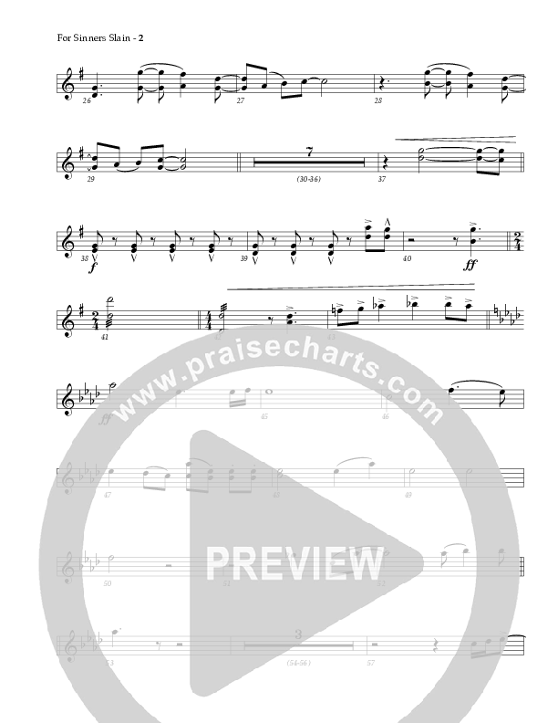 For Sinners Slain Violin 1/2 (Red Tie Music)