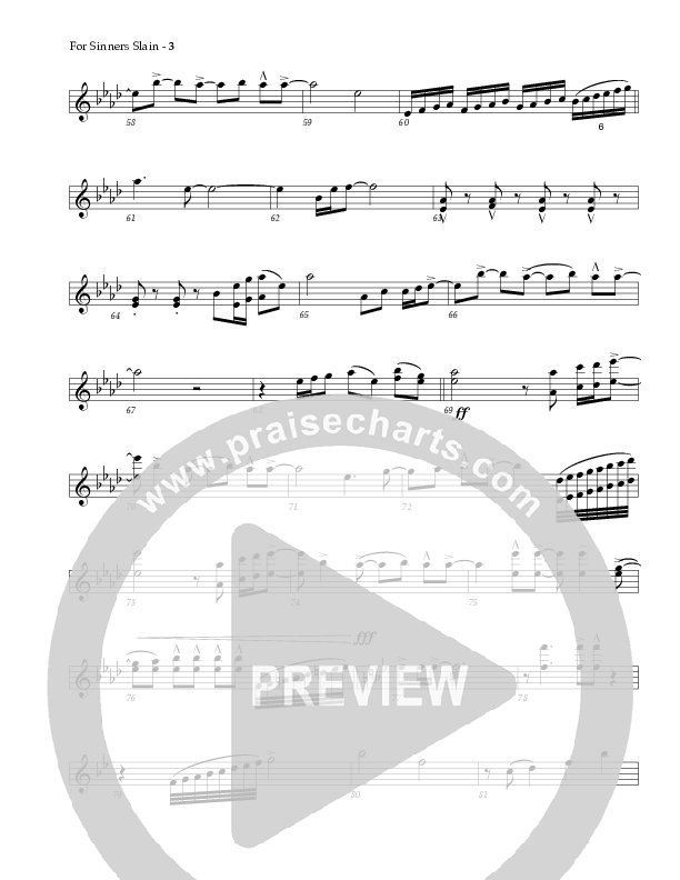 For Sinners Slain Violin 1/2 (Red Tie Music)