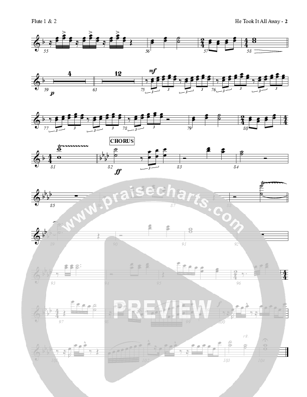 He Took It All Away Flute 1/2 (Charles Billingsley / Red Tie Music)