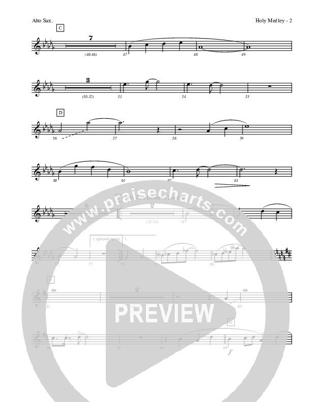 Holy Medley Alto Sax (Charles Billingsley / Red Tie Music)