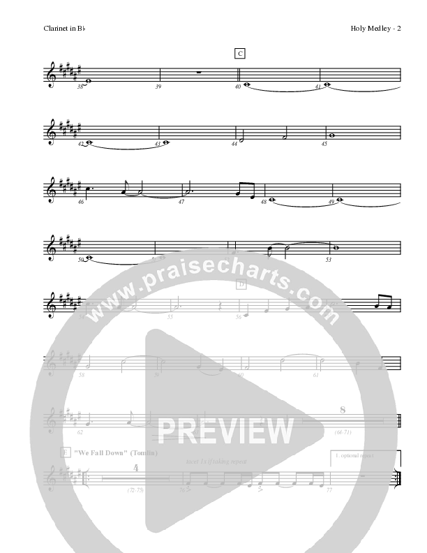 Holy Medley Clarinet (Charles Billingsley / Red Tie Music)