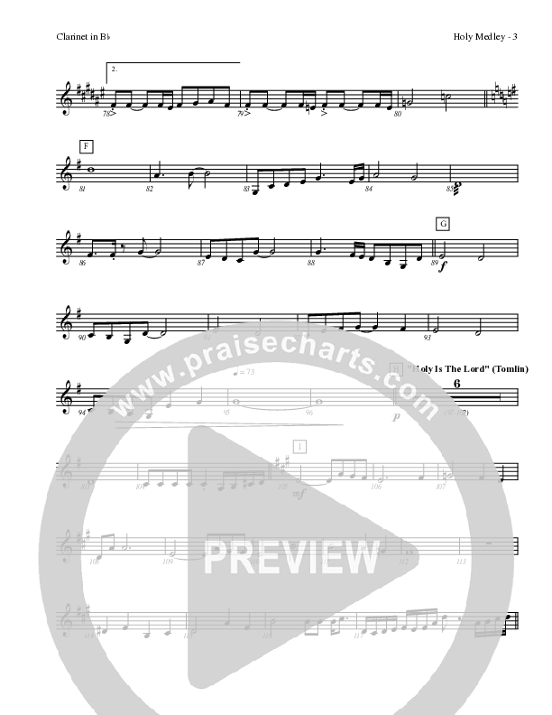 Holy Medley Clarinet (Charles Billingsley / Red Tie Music)