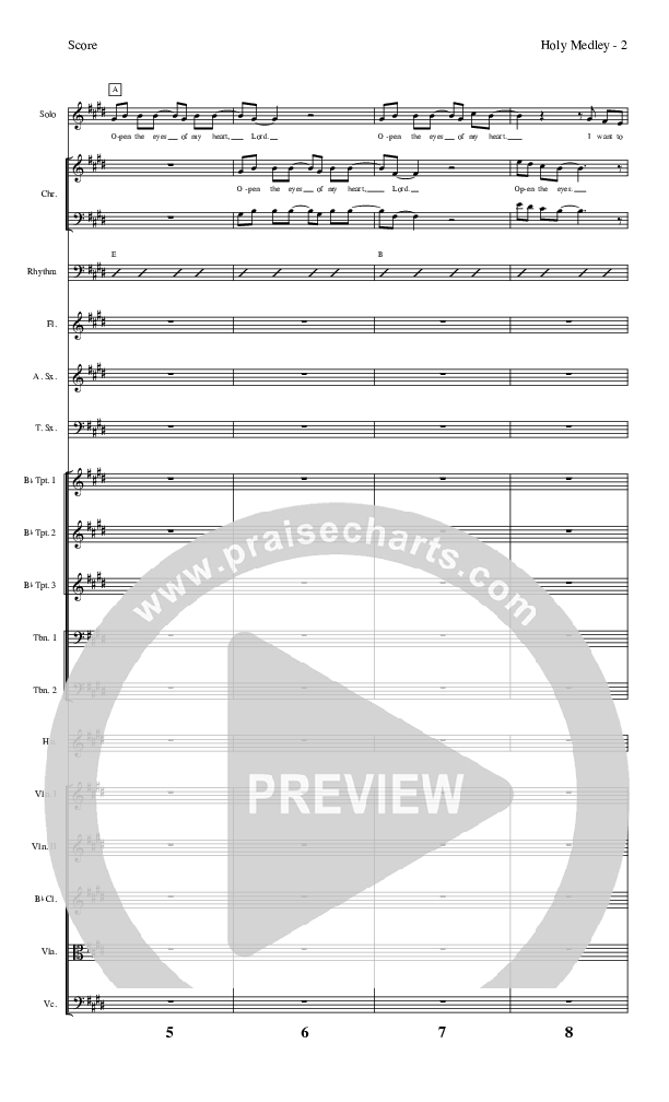 Holy Medley Conductor's Score (Charles Billingsley / Red Tie Music)