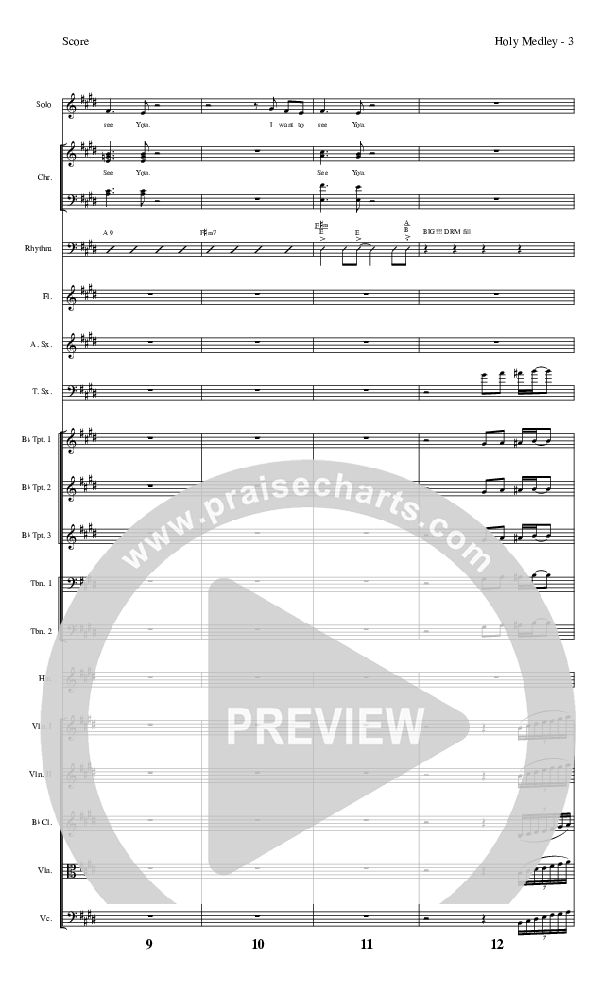 Holy Medley Conductor's Score (Charles Billingsley / Red Tie Music)