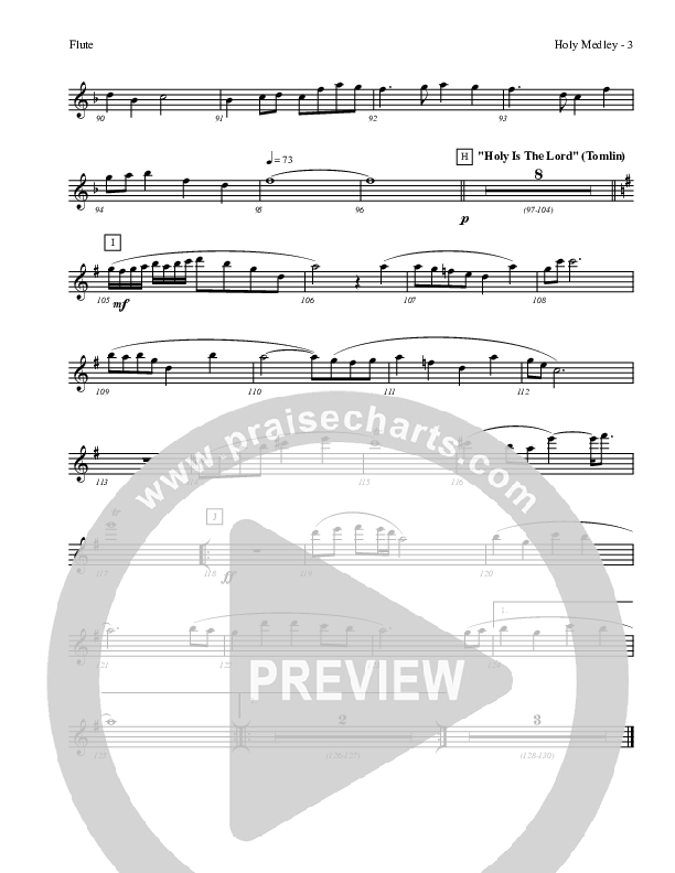 Holy Medley Flute (Charles Billingsley / Red Tie Music)