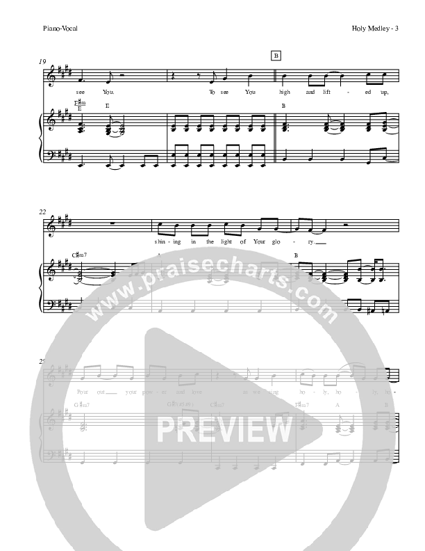 Holy Medley Piano/Vocal (Charles Billingsley / Red Tie Music)