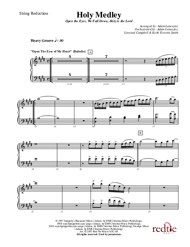 Holy Medley Synth Strings (Charles Billingsley / Red Tie Music)