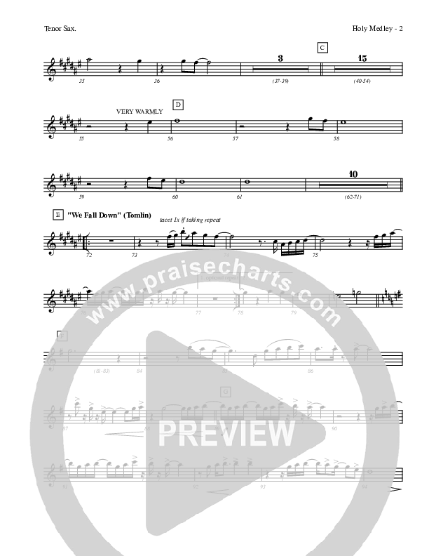 Holy Medley Tenor Sax 2 (Charles Billingsley / Red Tie Music)