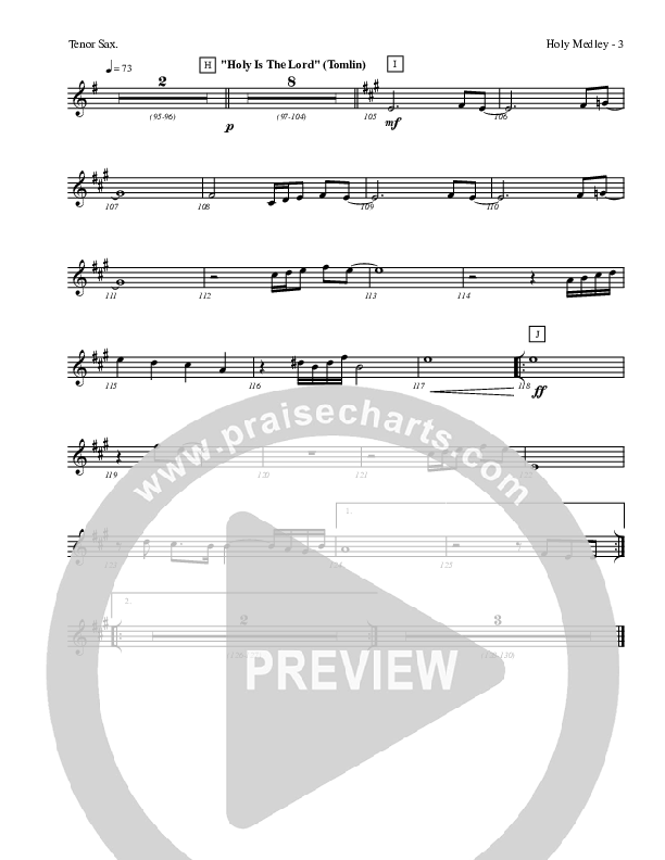 Holy Medley Tenor Sax 2 (Charles Billingsley / Red Tie Music)