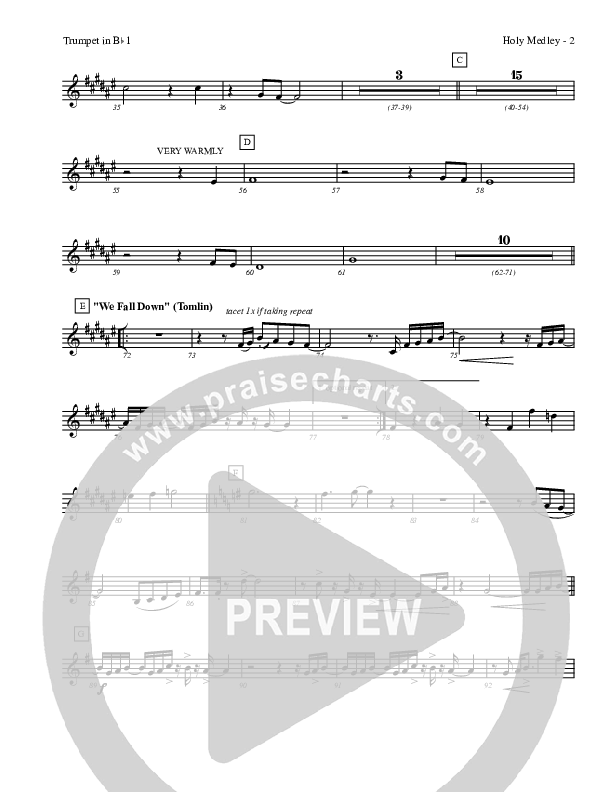 Holy Medley Trumpet 1 (Charles Billingsley / Red Tie Music)