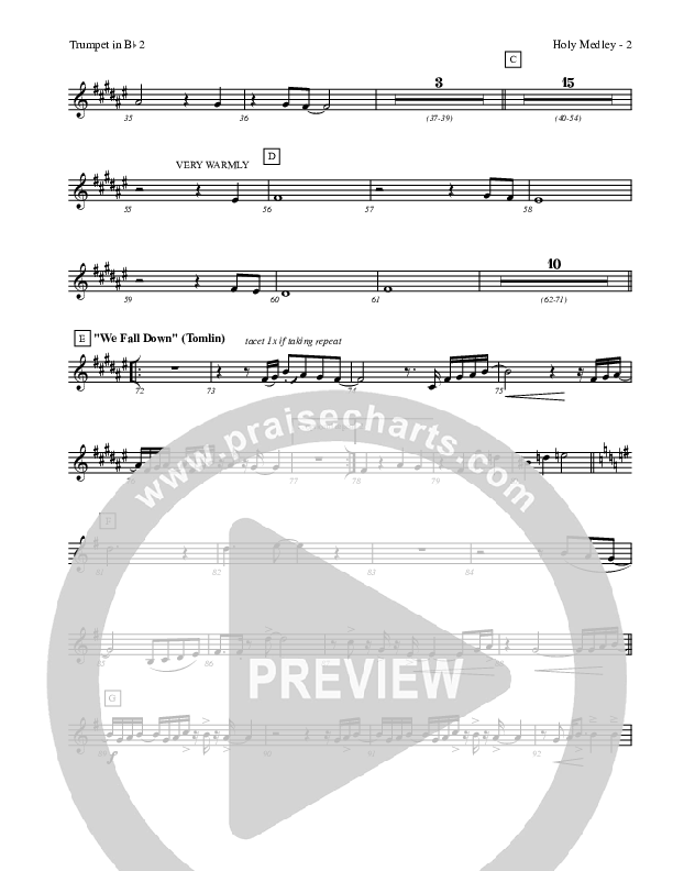 Holy Medley Trumpet 2 (Charles Billingsley / Red Tie Music)