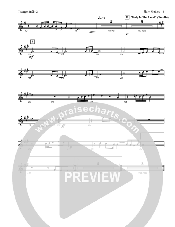 Holy Medley Trumpet 2 (Charles Billingsley / Red Tie Music)