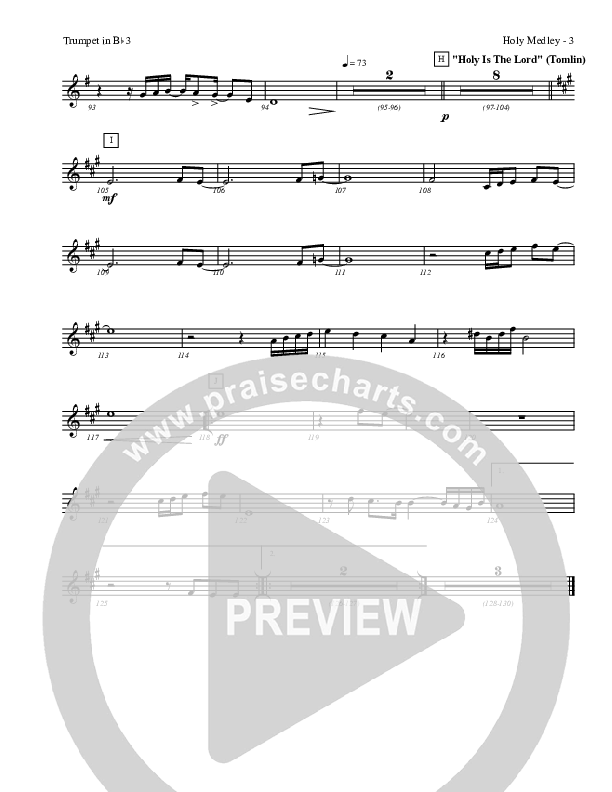 Holy Medley Trumpet 3 (Charles Billingsley / Red Tie Music)