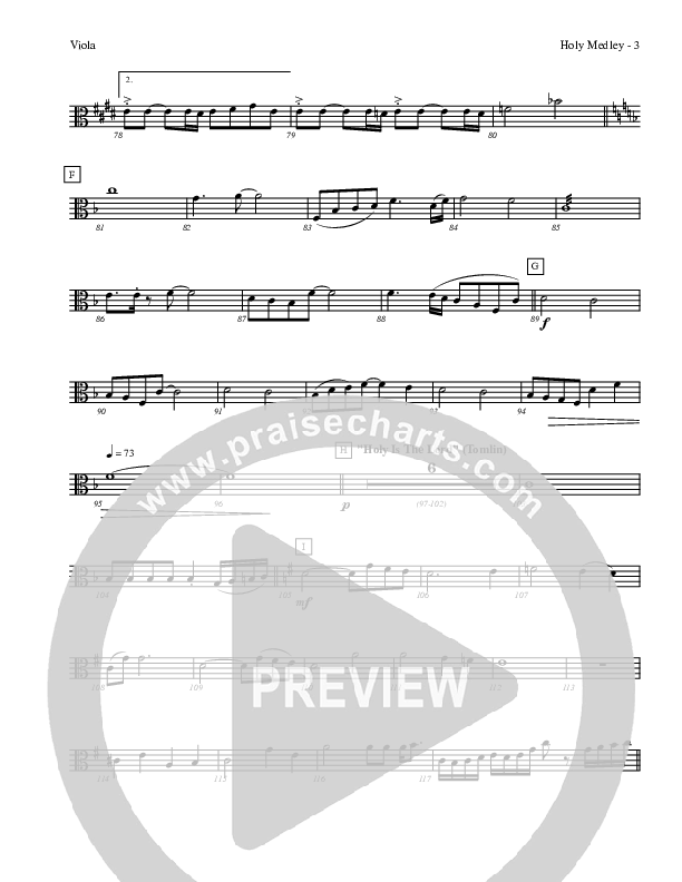 Holy Medley Viola (Charles Billingsley / Red Tie Music)