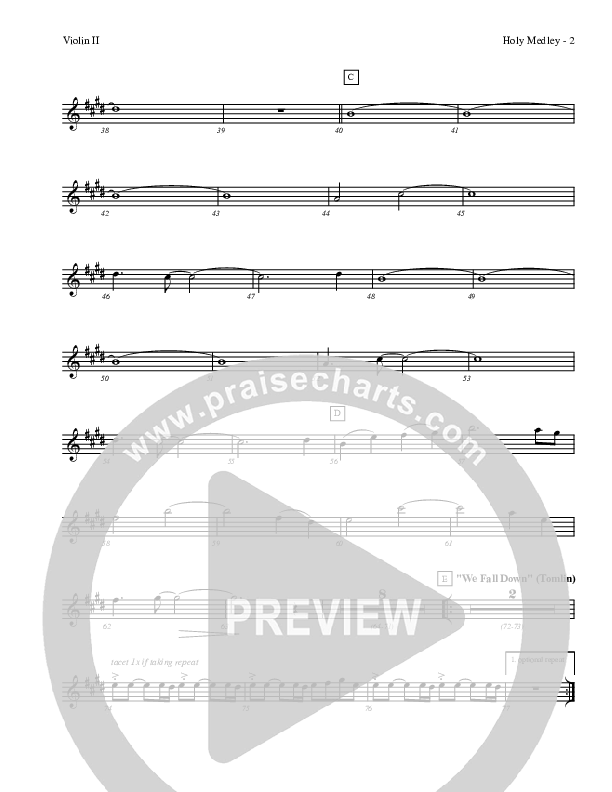 Holy Medley Violin 2 (Charles Billingsley / Red Tie Music)