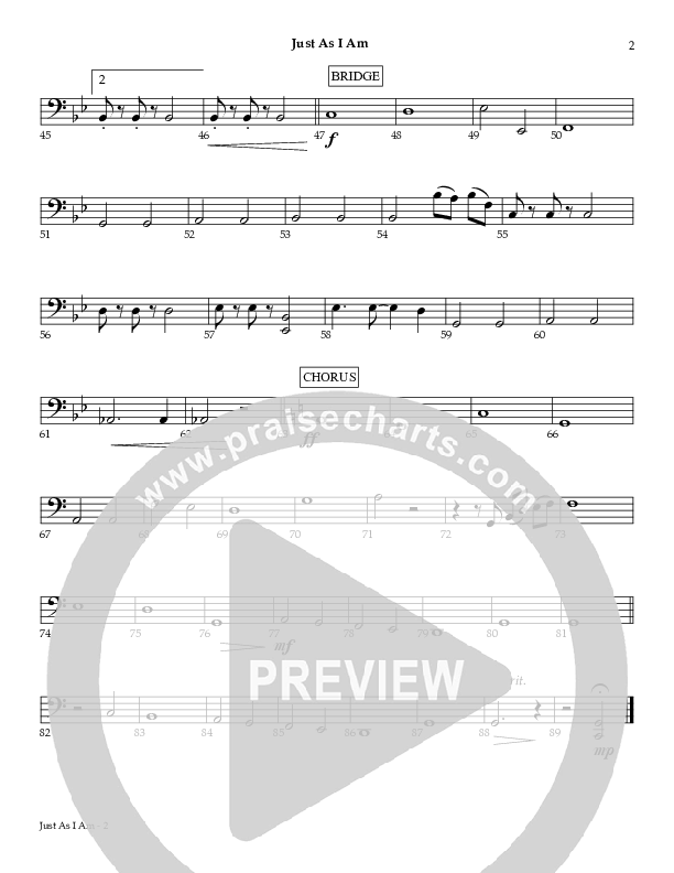 Just As I Am Cello (Red Tie Music)