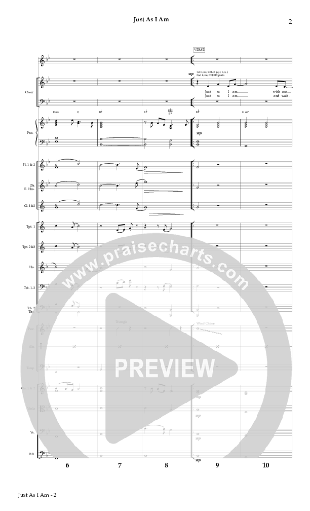 Just As I Am Conductor's Score (Red Tie Music)