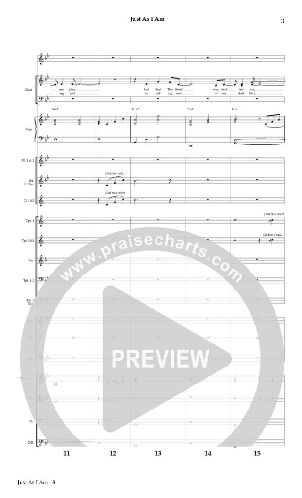 Just As I Am Conductor's Score (Red Tie Music)