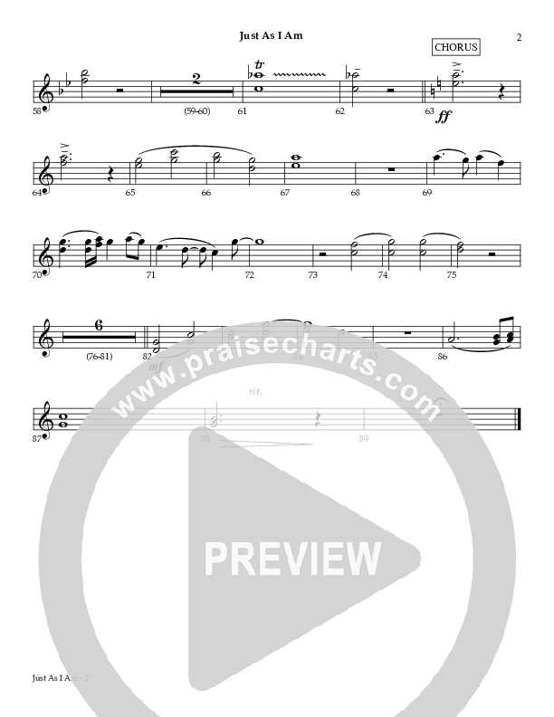 Just As I Am Flute 1/2 (Red Tie Music)