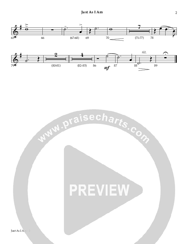 Just As I Am French Horn (Red Tie Music)