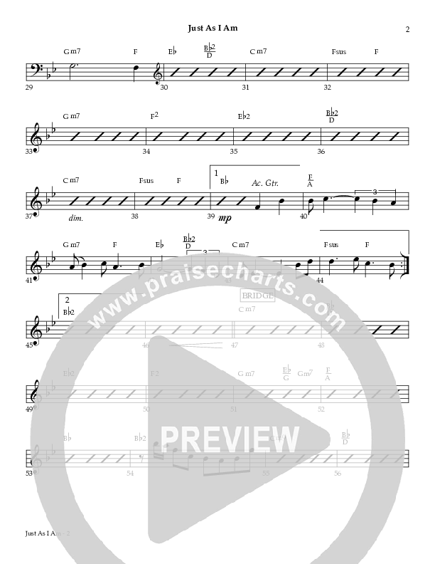 Just As I Am Rhythm Chart (Red Tie Music)