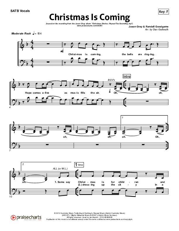King of Glory Choir Sheet (SATB) (Red Tie Music)