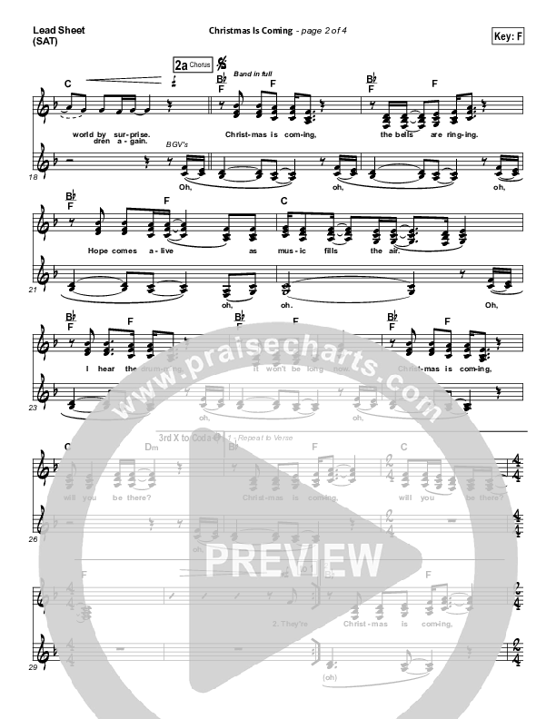 King of Glory Lead Sheet (SAT) (Red Tie Music)