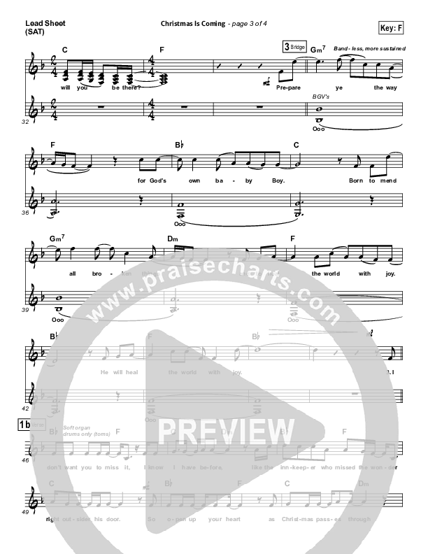 King of Glory Lead Sheet (SAT) (Red Tie Music)