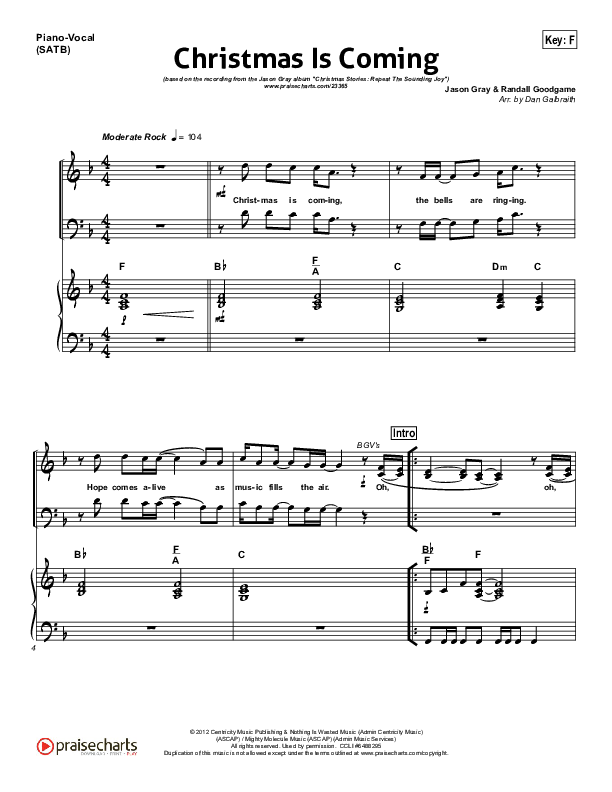 King of Glory Piano/Vocal (SATB) (Red Tie Music)