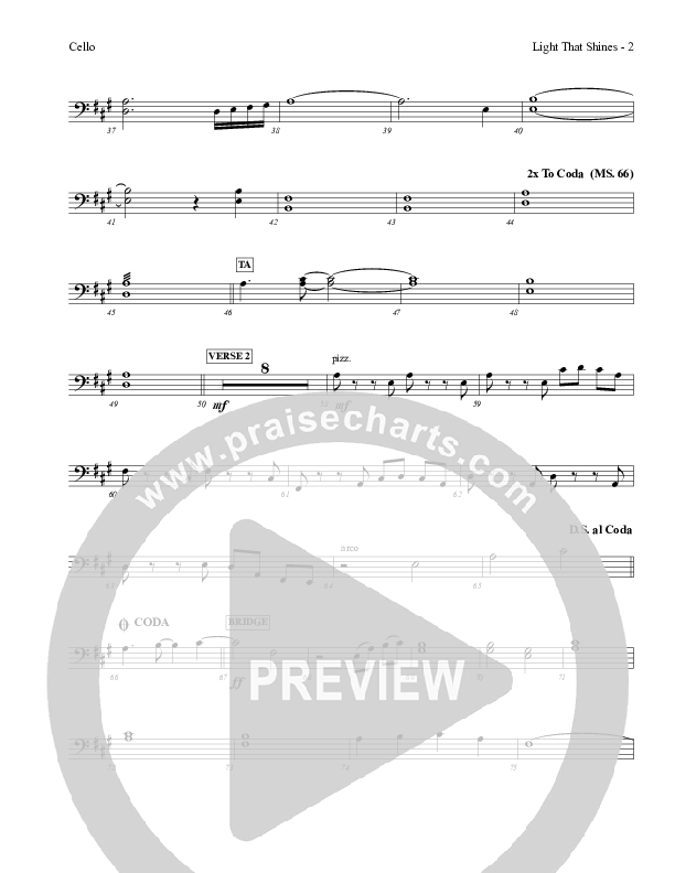 Light That Shines Cello (Charles Billingsley / Red Tie Music)