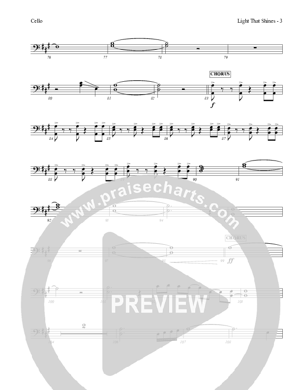 Light That Shines Cello (Charles Billingsley / Red Tie Music)