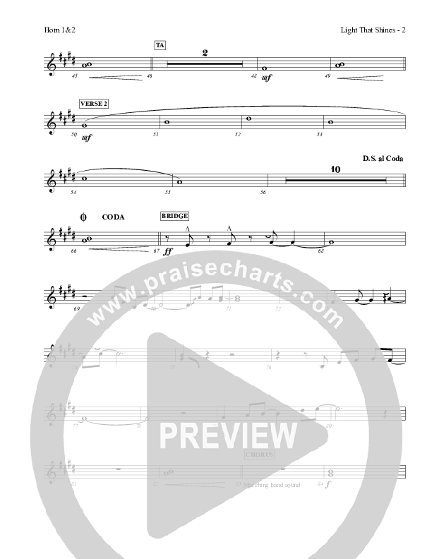 Light That Shines French Horn 1/2 (Charles Billingsley / Red Tie Music)