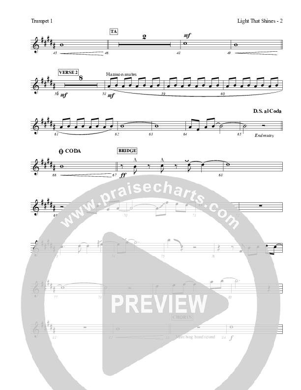 Light That Shines Trumpet 1 (Charles Billingsley / Red Tie Music)