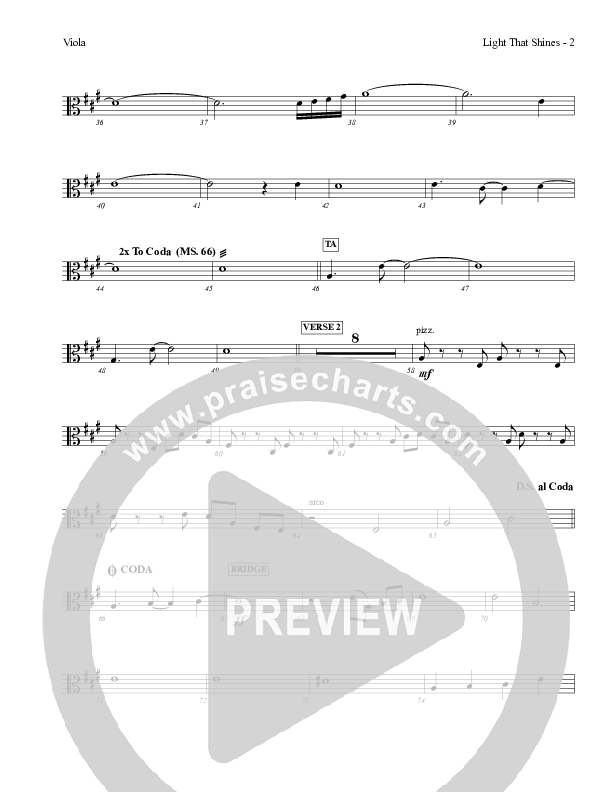 Light That Shines Viola (Charles Billingsley / Red Tie Music)