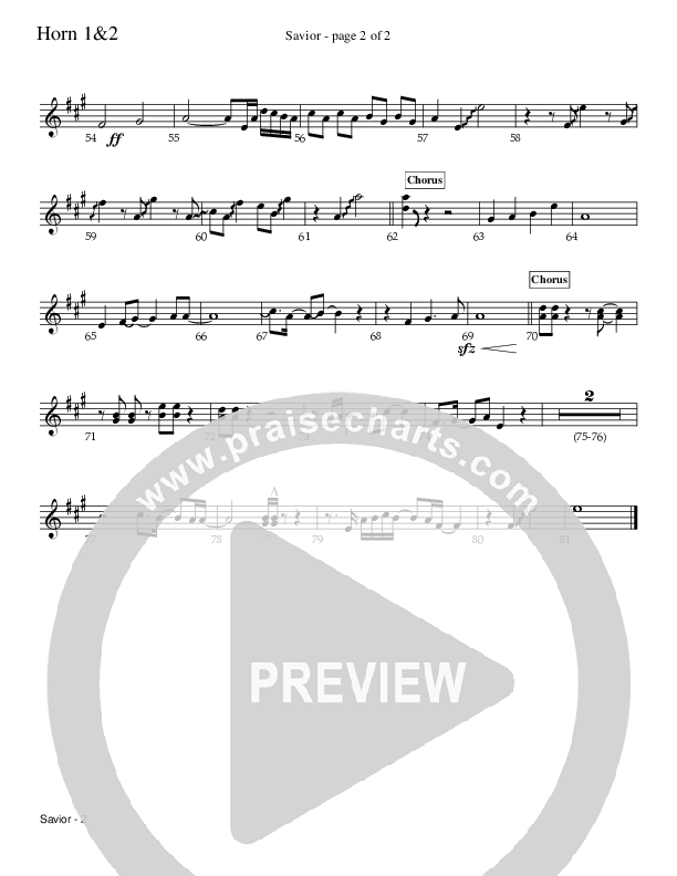 Savior French Horn 1/2 (Charles Billingsley / Red Tie Music)
