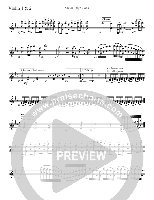 Savior Violin 1/2 (Charles Billingsley / Red Tie Music)