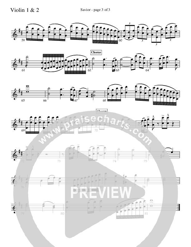 Savior Violin 1/2 (Charles Billingsley / Red Tie Music)