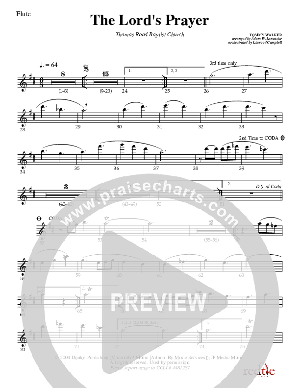 The Lord's Prayer Flute (Charles Billingsley)