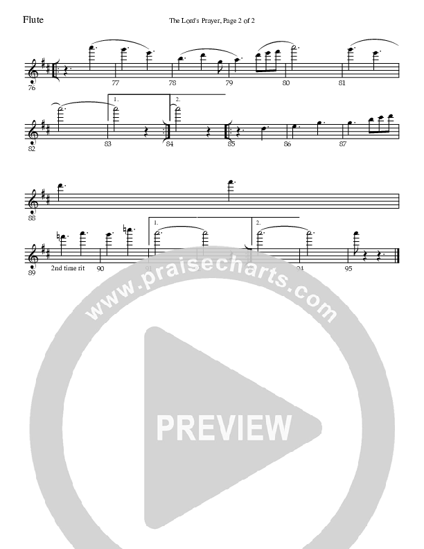 The Lord's Prayer Flute (Charles Billingsley)